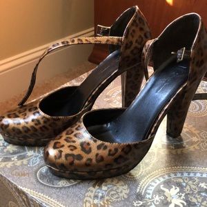 Leopard print heels